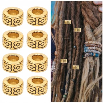 30шт модные бусины для волос из сплава для бороды своими руками