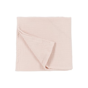 Meyco Home Jednokolorowy koc - muslinowy - soft pink - 140x200cm
