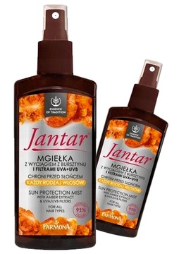 JANTAR Mgiełka do włosów z filtrami UVA+UVB 200ml