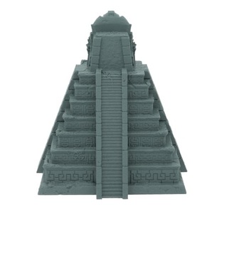 Ацтекская большая башня для игральных костей - Башня для игральных костей Темно-серая