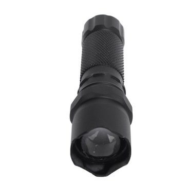 Mini latarka LED z możliwością ładowania przez USB, aluminium, 3 IR
