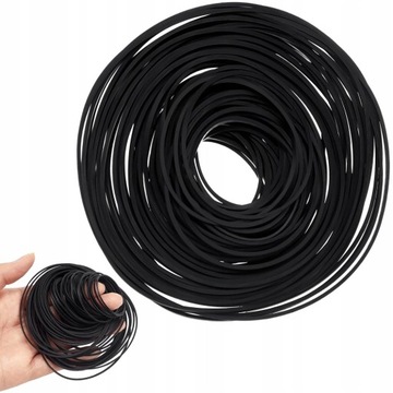 30SZT PASKI GUMOWE DO REJESTRATORÓW 1mm KWADRAT PAKIET MIESZANY 40-135mm