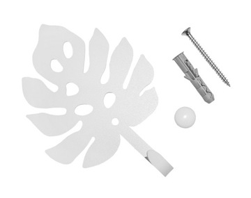 Wieszak uchwyt na ubrania klucze liść monstera bi