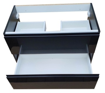 Шкафчик под столешницу в ванную, черный 80