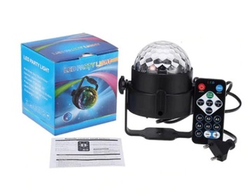 KULA DISCO LED RGB PROJEKTOR KULA DYSKOTEKOWA REFLEKTOR