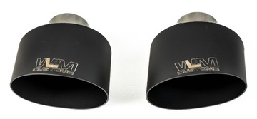 Насадка выхлопная овальная WLM Customs Black 105x150