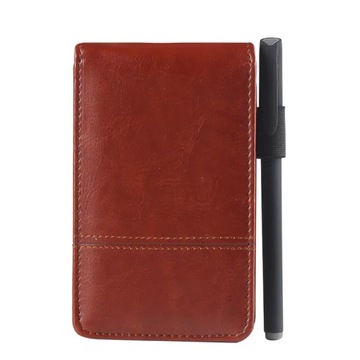 A7 Pocket Notepad Leather Notebook Planner Small