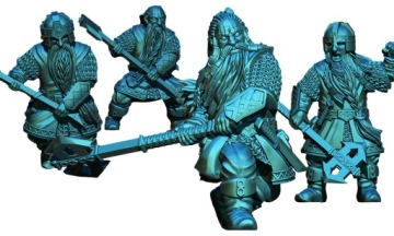 Dwarven Warriors with 2H Axe - 1x