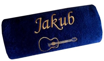 Prezent dla MUZYKA gitarzysty audiofila RĘCZNIK z gitarą haftem napis IMIĘ