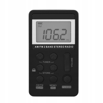 Mini radio z wyświetlaczem cyfrowym