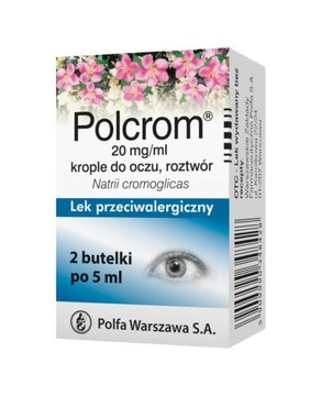 POLCROM 20 mg w 1ml Krople do oczu 10 ml