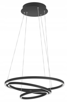 Lampa Wisząca Czarna Nowoczesna LED 43,2W 3000-6500K EGLO LOBINERO-Z