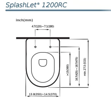 Электронное биде SplashLet 1200RC Brookpad