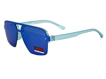 Męskie OKULARY Przeciwsłoneczne UV400 Niebieskie