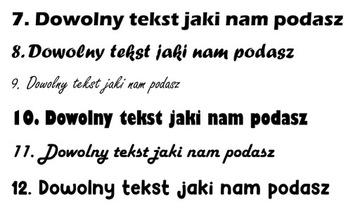 Наклейка с любым текстом, персонализированная, различные шрифты, высота 4 см.