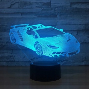 Светодиодный ночник 3D CAR Lamborghini