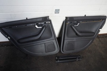 Audi A4 B6 B7 Обивка дверей, кожа, черные рулонные шторы, рулонные шторы Kombi