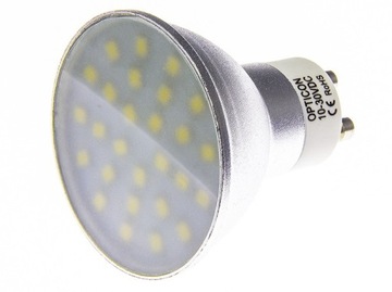 Żarówka LED GU10 50mm 12V DC Biały Ciepły 3000K