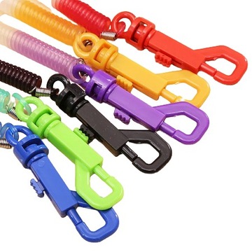 БРЕЛОК ДЛЯ ЗАМЕНЫ КЛЮЧЕЙ КОЛЬЦО ДЛЯ БРЕЛОК ПРУЖИННЫЙ КАРАБИН ПОВОДОК 20 СМ