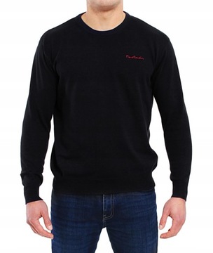 Sweter Pierre Cardin Round-neck Czarny Sign M