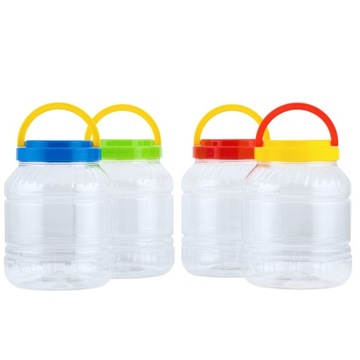 SŁOIK PET DO PRZECHOWYWANIA ŻYWNOŚCI 3L PLASTIKOWY NA OGÓRKI WODĘ ZAKRĘCANY