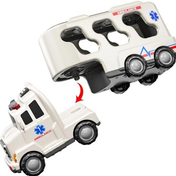 ZESTAW LAWETA CIĘŻARÓWKA 5 AUT AMBULANS TIR STRAŻ POŻARNA HELIKOPTER POLICJ