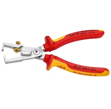 Щипцы для снятия изоляции Кабельные кусачки VDE 1 кВ KNIPEX 13 66 180