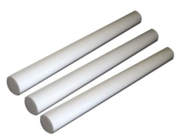 Tworzywo PTFE Teflon pręt o wym. 10mm x 500mm wałek