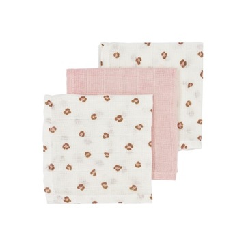 Meyco Baby Mini Panther pieluszki - 3-pak - muslinowy - soft pink - 30x30cm