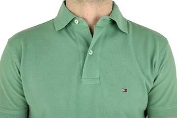 TOMMY HILFIGER T-Shirt Polo męski zielony TTH01