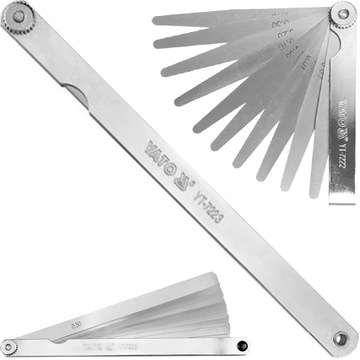 Yato Szczelinomierz Listkowy Prosty 0,05-0,5mm