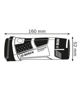 Фонарик светодиодный BOSCH GLI 12V-80 для аккумуляторов GBA 12В 0601437V00