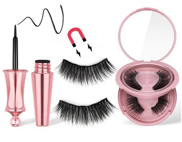 МАГНИТНЫЕ ИСКУССТВЕННЫЕ РЕСНИЦЫ 7 ПАР пинцетов для подводки глаз