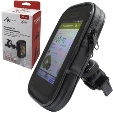 Uchwyt rowerowy Art AX-16 czarny na telefon