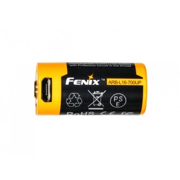 Akumulator Fenix USB ARB-L16UP (16340 RCR123 700 m