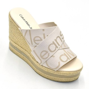 Calvin Klein Jeans KLAPKI espadryle damskie 37