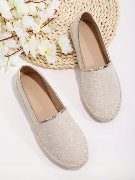 ESPADRYLE DAMSKIE WSUWANE 39 ZC51211 *SHEIN BEŻOWE