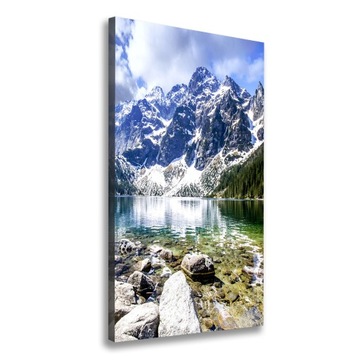 Foto obraz na płótnie Morskie oko Tatry 70x140 cm