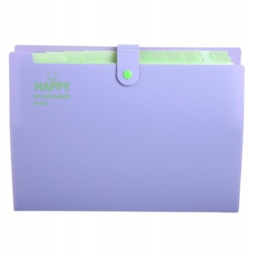 Teczka na Dokumenty Składana 13 Przegródek Biwuar Fioletowa