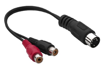 АДАПТЕР DIN 5 PIN - 2x RCA MONACOR ACA-15/3