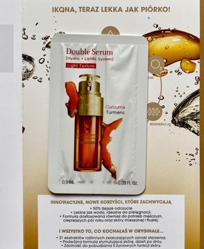 CLARINS DOUBLE SERUM LIGHT TEXTURE PRÓBKA 0,9 ML