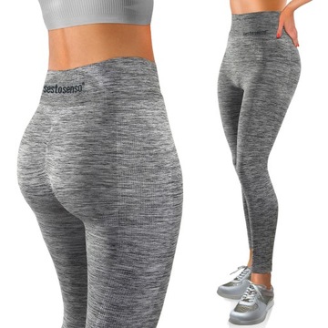 legginsy damskie FITNESS Push Up Sesto Senso SPORT