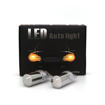 żarówki LED 2x W21W, 7440 12-24V CANBUS pomarańcz