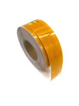 TAŚMA ODBLASKOWA SAMOPRZYLEPNA ŻÓŁTA 5 CM 1METR