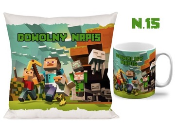 НАБОР КРУЖКИ ПОДУШКА ДЛЯ MINECRAFT CREEPER PLAYER ПОДАРОК ​​НА ДЕНЬ РОЖДЕНИЯ