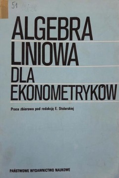 Algebra liniowa dla ekonometryków
