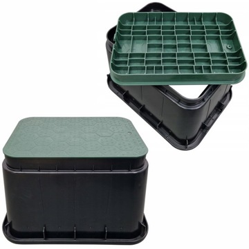 СТАНДАРТНЫЙ КЛАПАННЫЙ КОРОБКА ДЛЯ 4 электромагнитных клапанов AQUABIN, большой ЗЕЛЕНЫЙ