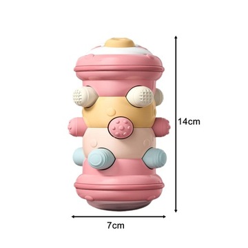 Игрушка Монтессори Игра, развивающая моторику и развивающую сообразительность розового цвета.