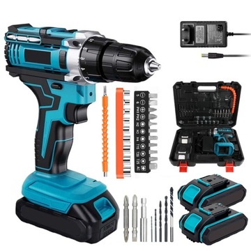 UDAROWA WIERTARKO WKRĘTARKA AKUMULATOROWA 20V Li-Lon 2xAKU ZESTAW 1850rpm