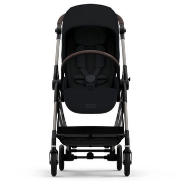 ЛЕГКАЯ КОЛЯСКА CYBEX MELIO 3.0, ЗАДНЯЯ/ПЕРЕДНЯЯ, рама Taupe Moon Black